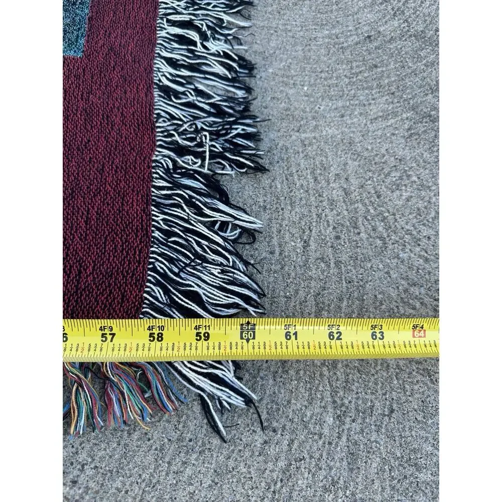 OK Go Band Woven Throw Blanket Afghan Fringe Tapestry Wall Hanging 60x80 Rare
